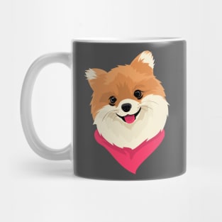 Cute Pomeranian Dog T-Shirt for Dog Lovers Mug